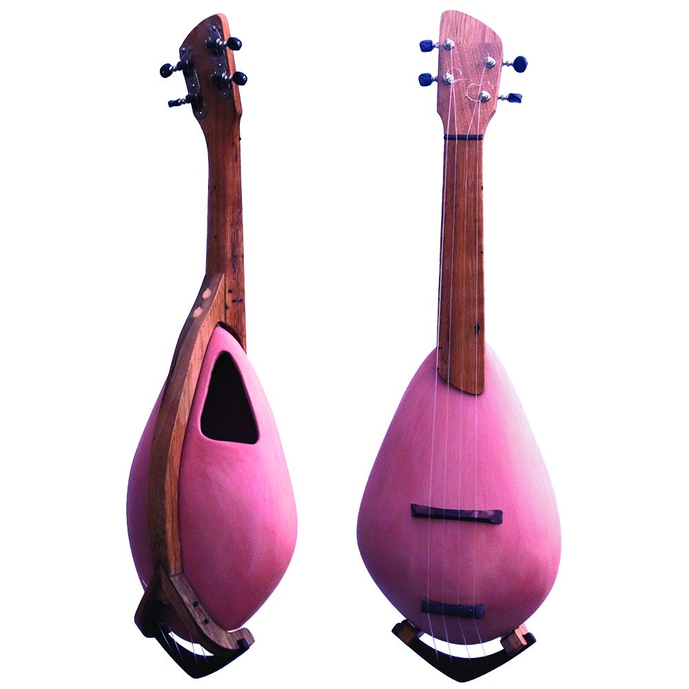 Ceramic ukulele by Amit Naor